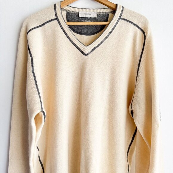Pringle of Scotland Ivory 100% LambsWool Pullover Sweater XXL - Picture 4 of 7